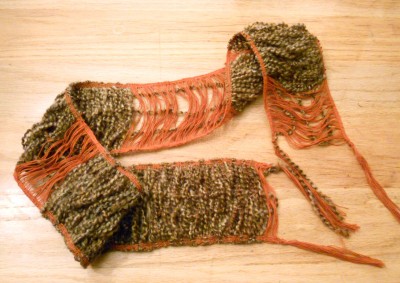 handwoven loose scarf tablet weaving