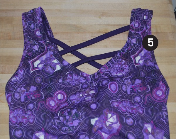 a lovely purple sports bra top from Kohls